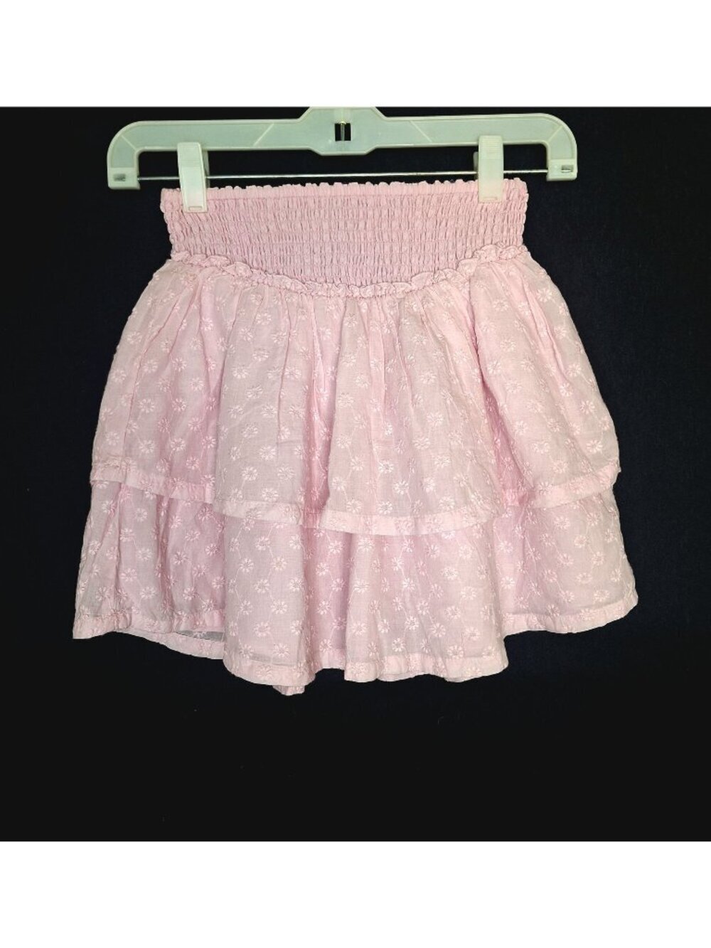 NWT Hollister Floral Micro Mini Skirt Smocked Waist Size S Stretch Lined Cotton